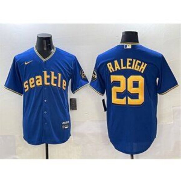 Mens Youths Kids Womens Cal Raleigh Blue Stitched Jersey